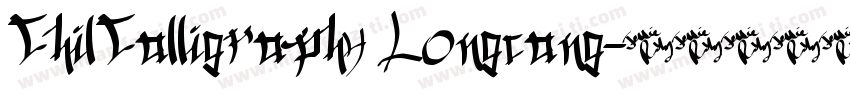 ChilCalligraphy Longcang字体转换